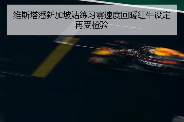 维斯塔潘新加坡站练习赛速度回暖红牛设定再受检验